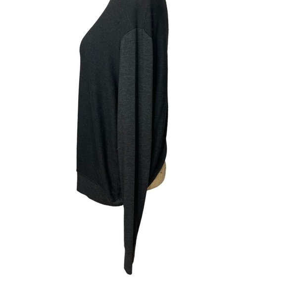 291 Venice Boutique Slit Back Pullover Contrast Hems Warm Size Large - Picture 5 of 11